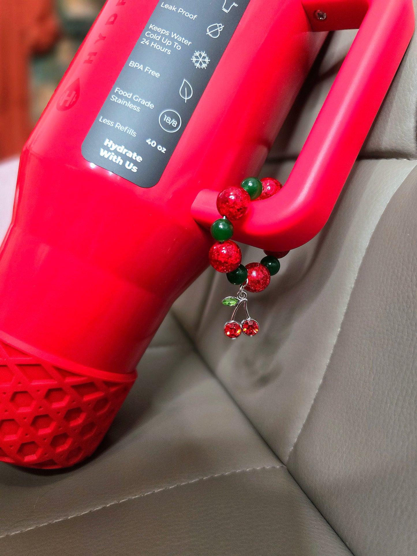 Stanley • Hydro Cherry Luxury Handle Charm