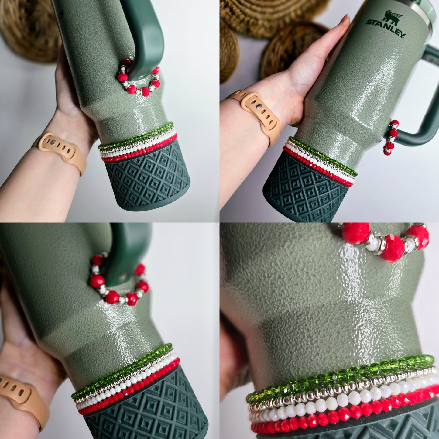 Stanley Christmas 🎄 Luxury Bracelet Stack + Handle Charm