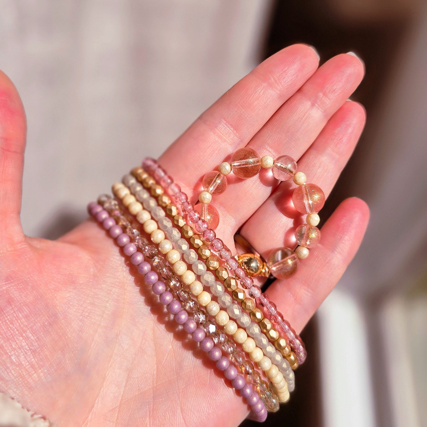 Stanley •Soft Cashmere• Luxury Bracelet Stack + Handle Charm Set