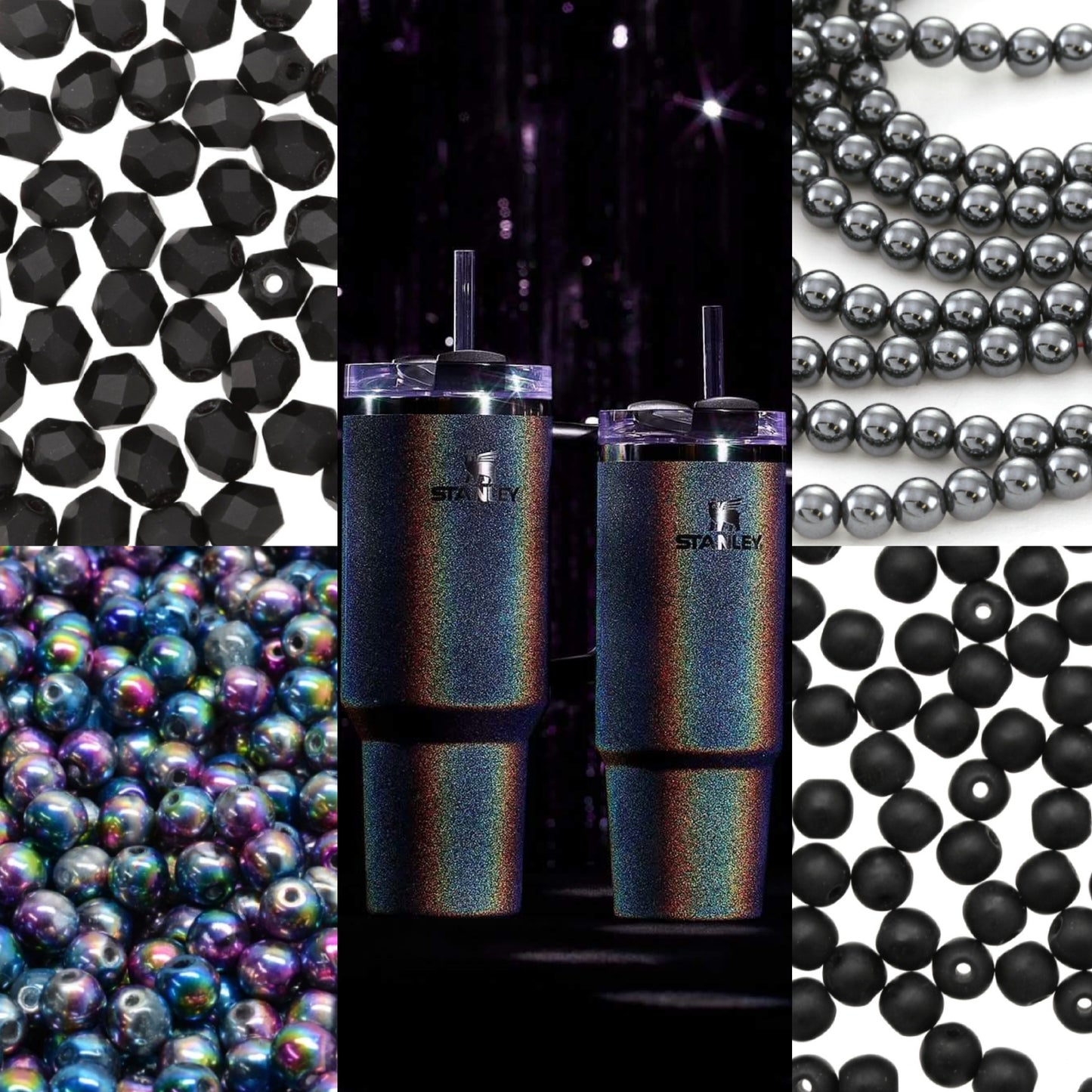 Stanley Midnight Glitz Luxury Bracelet Stack + Handle Charm