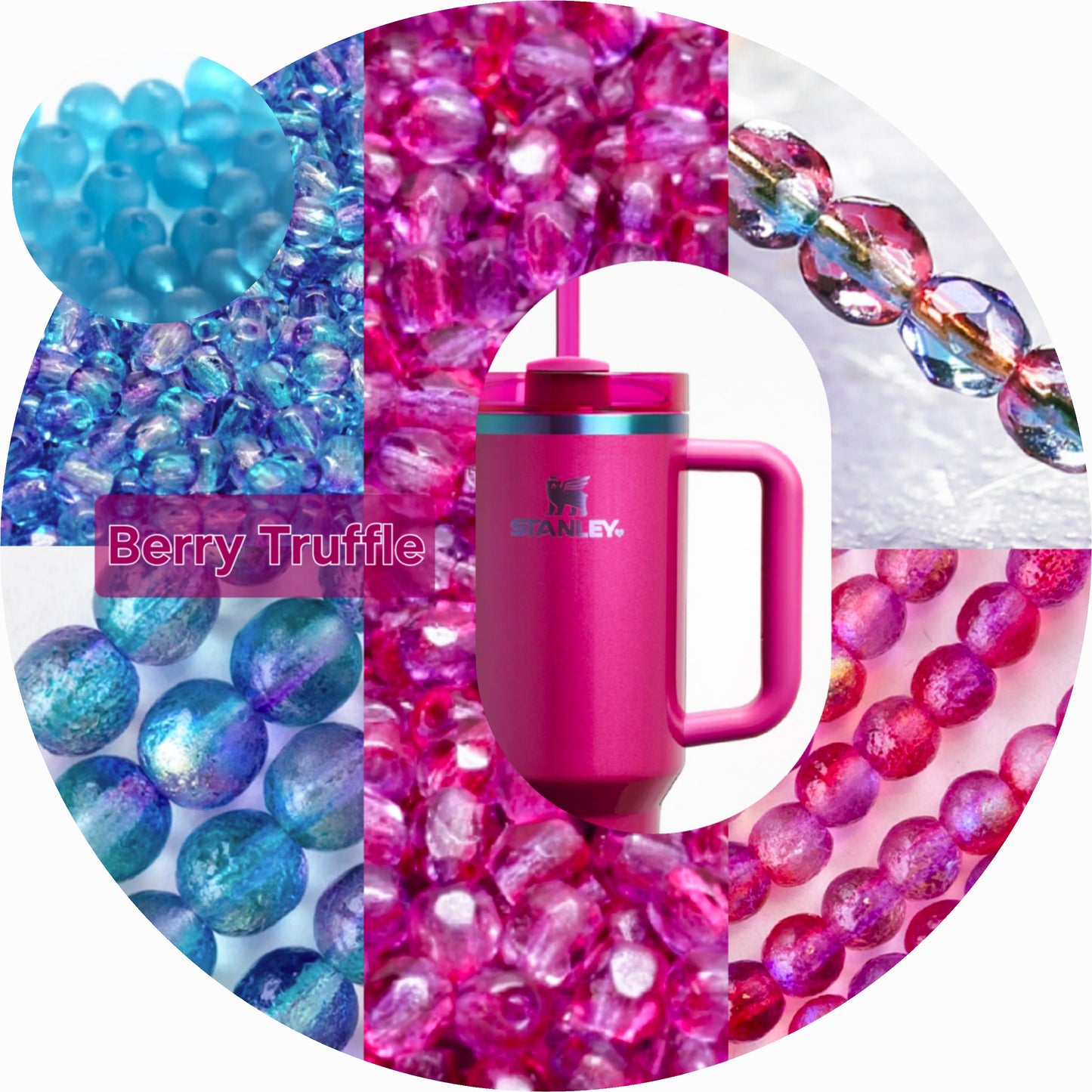 Stanley •Berry Truffle• Luxury Bracelet Stack + Handle Charm Set