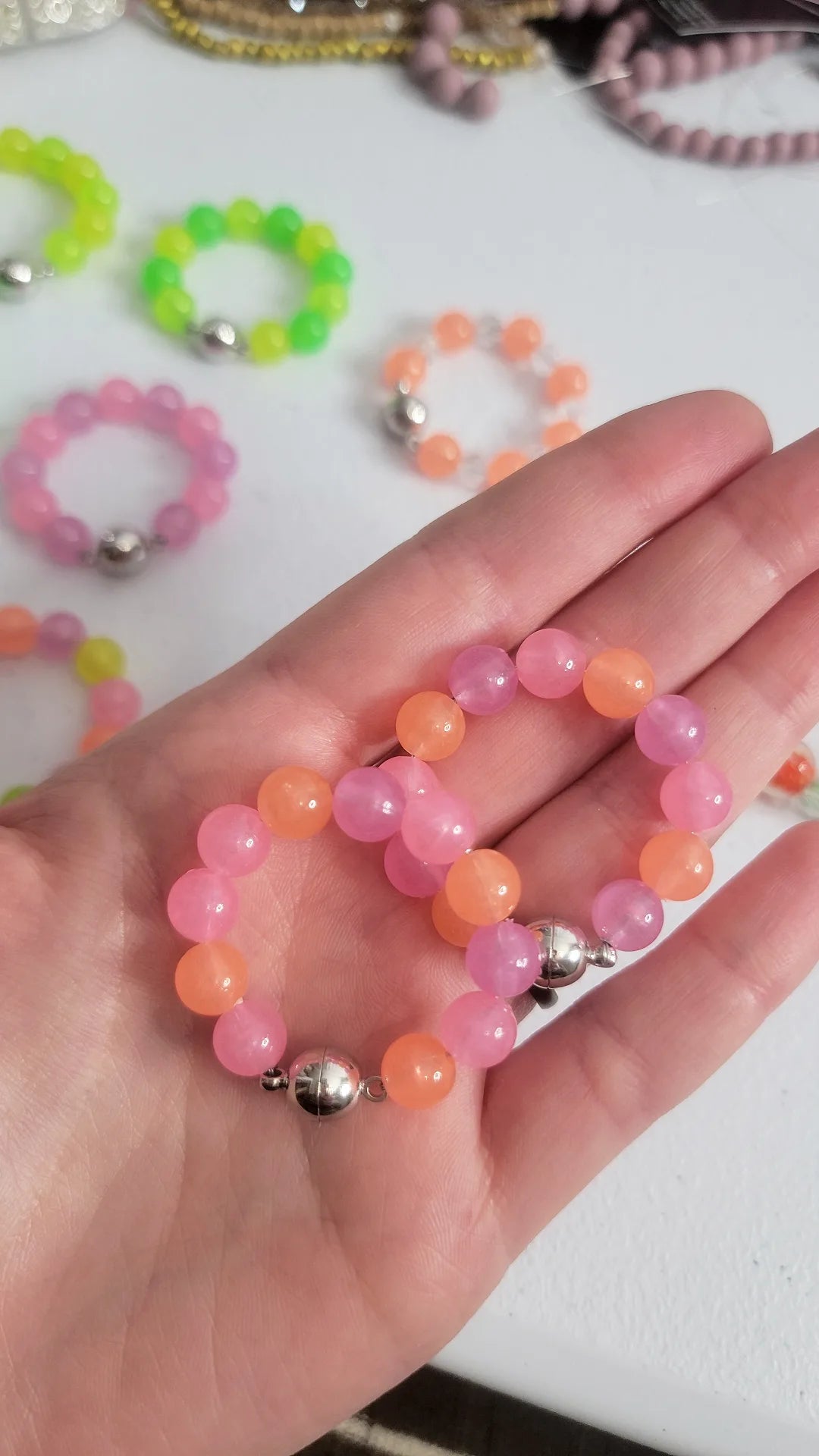 Stanley Peach/Pink/Purple Glow Handle Charm