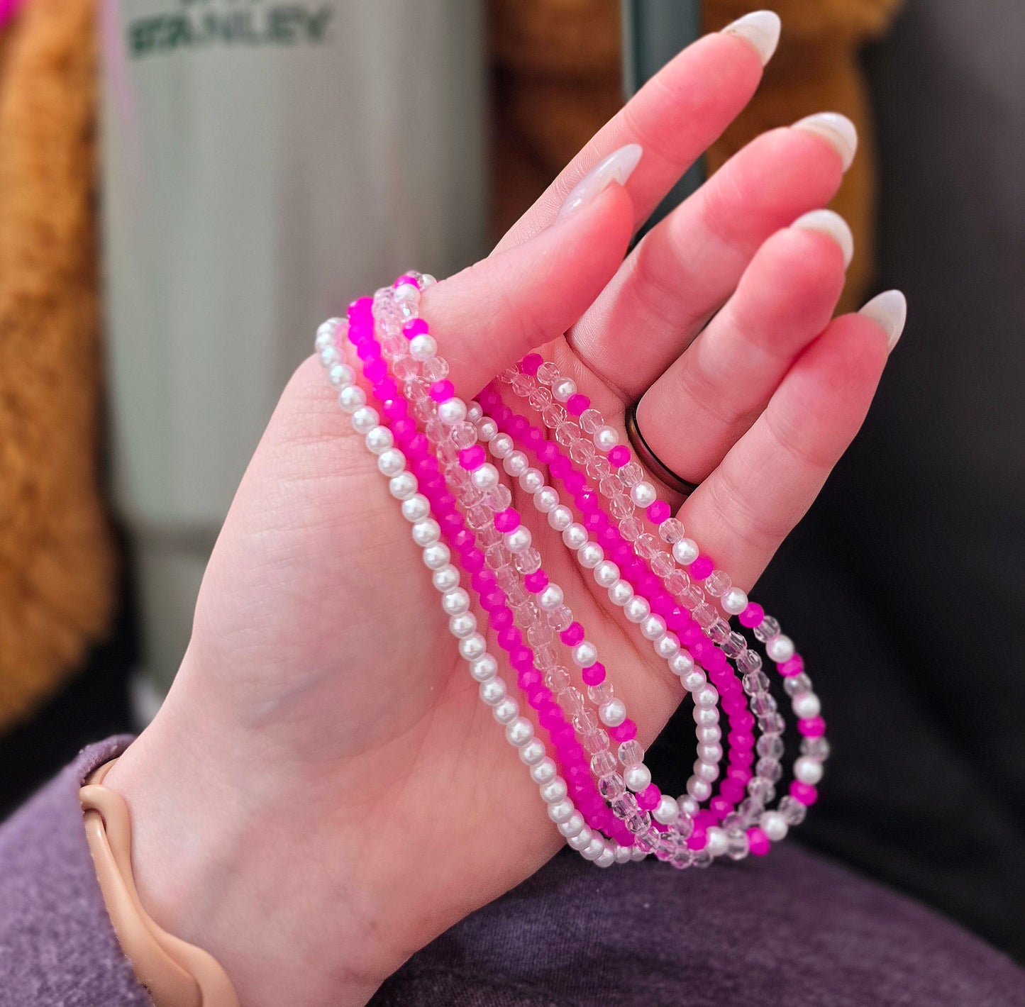 Stanley + Hydrojug •Lady In Pink• Luxury Bracelet Stack