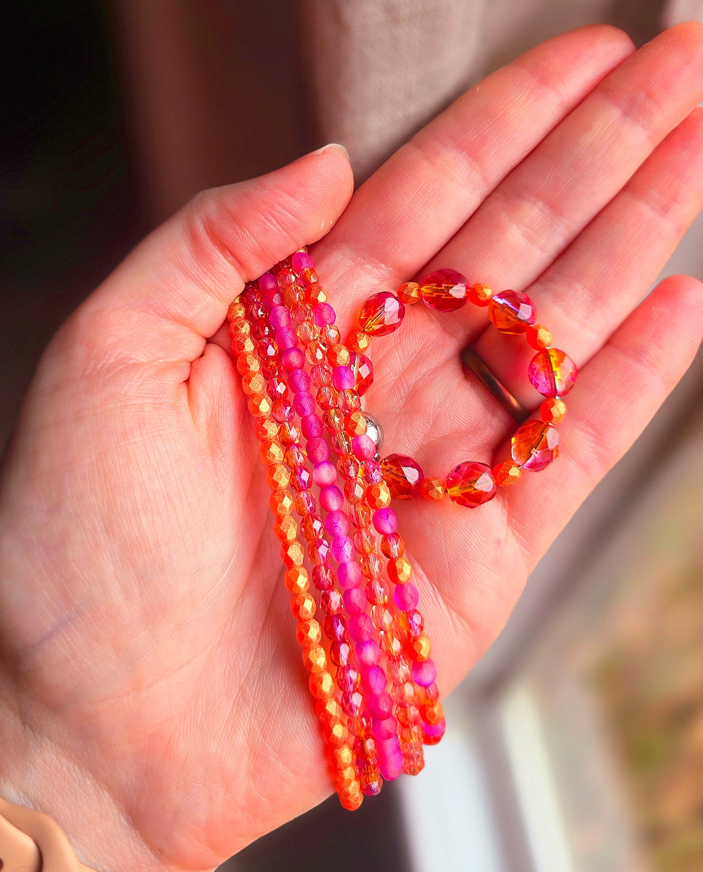 Stanley •Sunset Glow• Luxury Bracelet Stack + Handle Charm Set