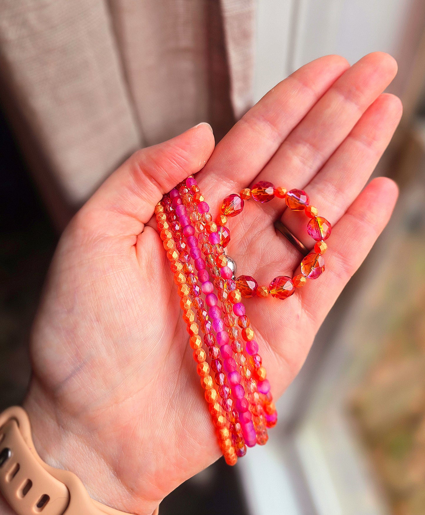 Stanley •Sunset Glow• Luxury Bracelet Stack + Handle Charm Set